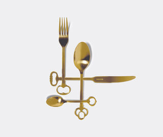 Seletti 'Keytlery' cutlery set, 24 pieces GOLD SELE21GOL743GOL