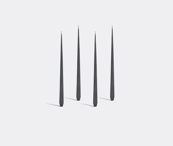 Zaha Hadid Design 'Tapered' candle, set of four, tall, dark grey