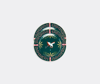 La DoubleJ 'Egret' dessert plate, set of two MULTICOLOUR LADJ22DES028MUL