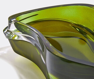 Zaha Hadid Design 'Plex' vessel, olive green OLIVE ZAHA20PLE021GRN