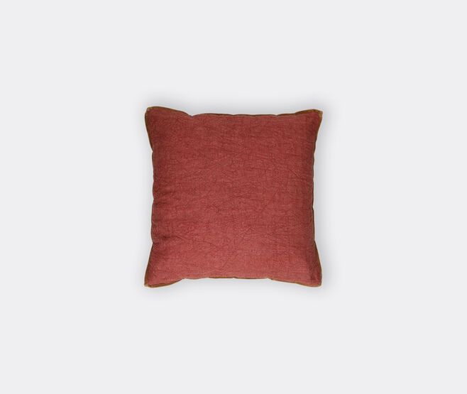 Pomax 'Alpha Opposites' cushion, raspberry and brown MULTICOLOUR POMA26ALP171MUL