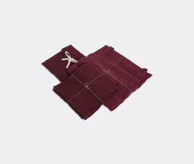 Once Milano Cocktail napkins, set of five, wine BURGUNDY ONMI22COC539BUR