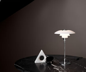 Louis Poulsen 'PH 2/1' table lamp, UK plug SILVER LOPO23PH2748SIL