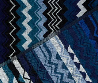 Missoni 'Giacomo' towel, set of five, blue multicolor BLUE MIHO26GIA132BLU