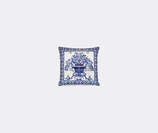 Dolce&amp;Gabbana Casa 'Blu Mediterraneo' silk twill cushion, small BLUE DGCA22SIL094MUL