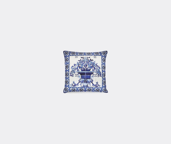 Dolce&Gabbana Casa 'Blu Mediterraneo' silk twill cushion, small undefined ${masterID}