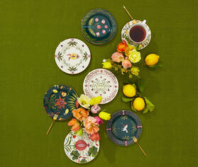 La DoubleJ Mixed dessert plates, set of six MULTICOLOUR LADJ22DES035MUL