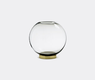 AYTM 'Globe' vase with stand, black MULTICOLOUR AYTM15GLO999BLK