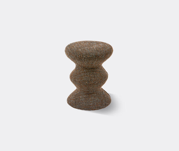 POLSPOTTEN 'Zig Zag' stool, soft dark brown BROWN POLS25ZIG024BRW
