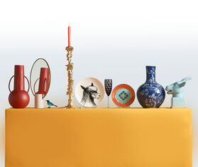 POLSPOTTEN &#39;Drip&#39; candle holder, extra large, gold GOLD POLS25DRI023GOL