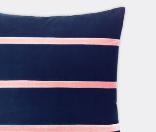 Christina Lundsteen 'Gemma' cushion, dark blue and pale rose MULTICOLOUR CHLU25GEM842MUL