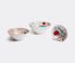 Guild Hand-painted bowl, small White, blue, red GUIL17BOW909WHI