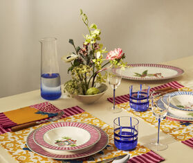 Lisa Corti &#39;Sariska&#39; oval tray, pink PINK LICO25OVA770PIN