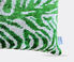 Les-Ottomans Velvet cushion, green and white multicolor OTTO23VEL667MUL