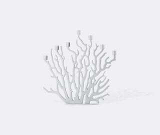 Driade 'Tenochtitlan' candle holder, large, white WHITE DRIA25TEN216WHI