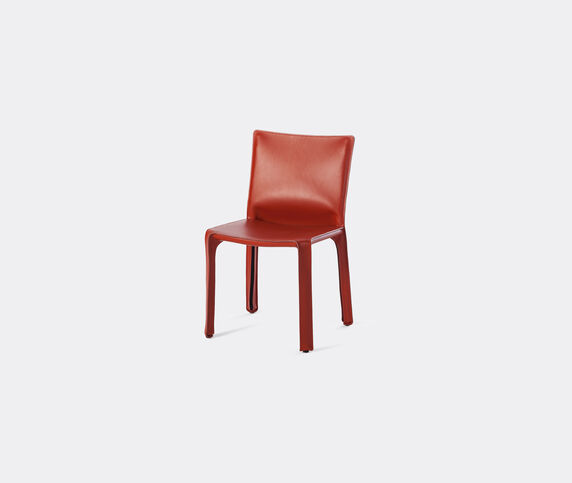 Cassina 'Cab 412' chair, leather, red