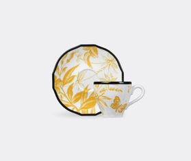 Gucci 'Herbarium' coffee cup with saucer, set of two, yellow YELLOW GUCC21COF354YEL
