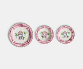Lisa Corti &#39;Sariska&#39; plate, set of three, pink PINK LICO25SET695PIN