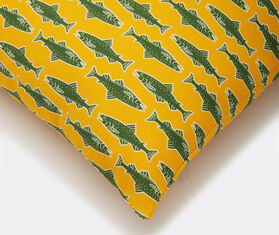 La DoubleJ 'Como Fish' cushion, yellow YELLOW LADJ23CUS804MUL