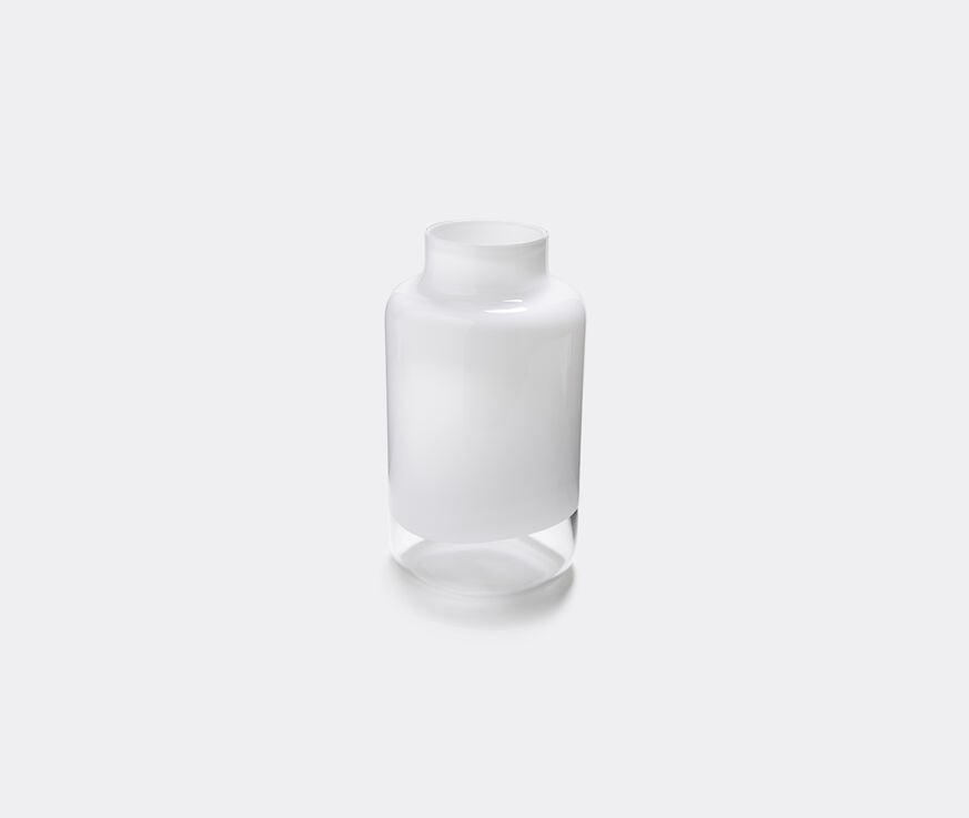 Nude 'Magnolia' vase Clear and Opal White NUDE15MAG277WHI