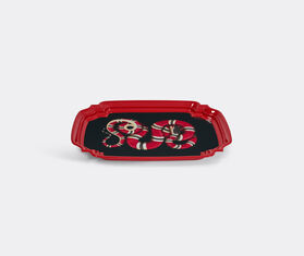 Gucci 'Kingsnake' chiselled metal tray, large RED GUCC18CHI414RED