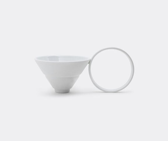 Editions Milano 'Circle' coffee cup and saucer, set of two white ${masterID}