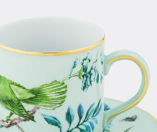 Aquazzura Casa 'Secret Garden' coffee cup and saucer, set of two GREEN AQUA23SEC438GRN