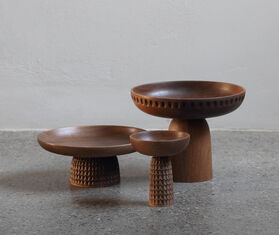 Zanat 'Nera' bowl, medium, walnut WALNUT ZANA20NER800BRW