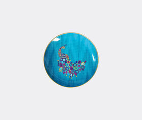 Les-Ottomans Set of four porcelain plates, navy, small MULTICOLOUR OTTO20POR290MUL