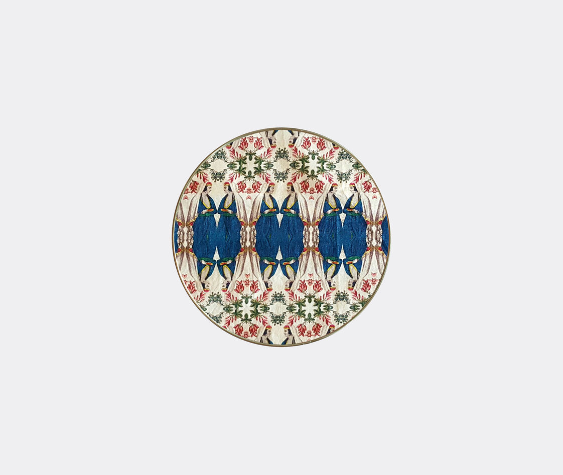 Les-ottomans Patch Nyc Circular Tray In Multicolor