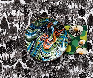 La DoubleJ 'Fenice' dessert plates, set of two MULTICOLOUR LADJ17FEN945MUL