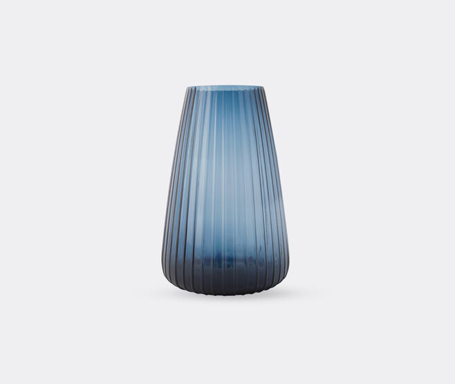 XLBoom 'Dim Stripe' vase, extra large, blue BLUE XLBO25DIM025BLU