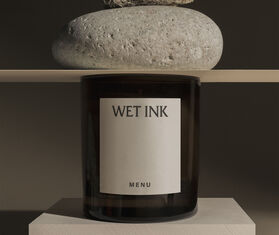 Audo Copenhagen &#39;Wet Ink&#39; candle, small BEIGE MENU22OLF589BEI