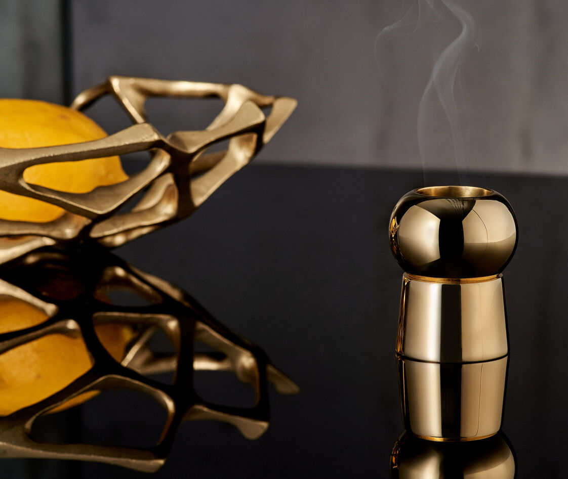 Shop Tom Dixon Candlelight And Scents Brass 10