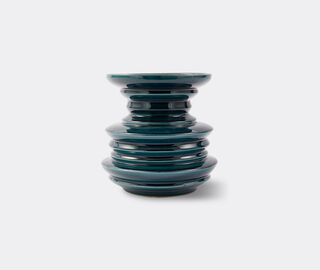 POLSPOTTEN 'Stacked Plates' vase, dark green GREEN POLS25VAS924GRN