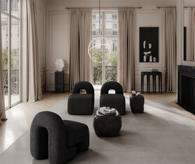 101 Copenhagen &#39;Ishi&#39; coffee table, high glaze coffee BROWN COPH25ISH247BLK