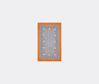 Lisa Corti 'Arabesque Corolla' tablecloth, blue and orange MULTICOLOUR LICO23TAB377MUL