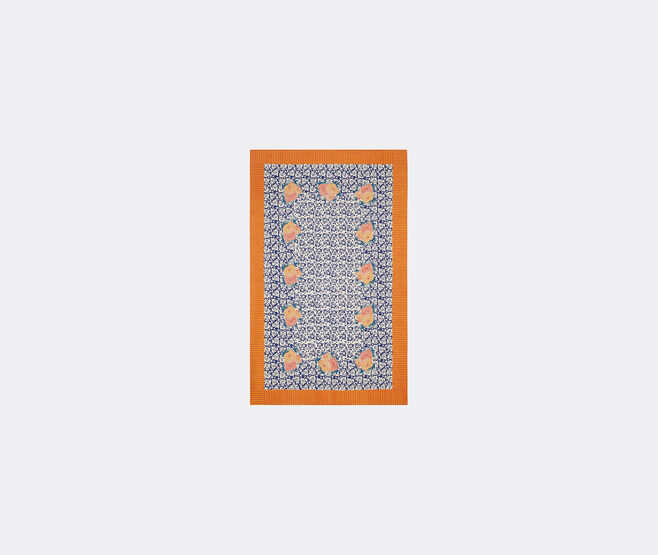 Lisa Corti 'Arabesque Corolla' tablecloth, blue and orange MULTICOLOUR LICO23TAB377MUL