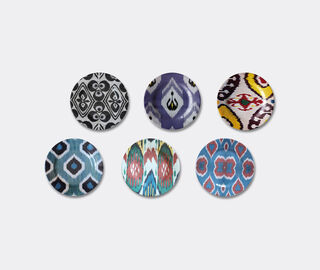 Les-Ottomans 'Ikat' plate, large MULTICOLOUR OTTO18IKA932MUL