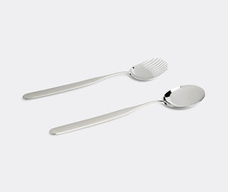 Alessi 'Collo alto' salad set SILVER ALES15COL977SIL