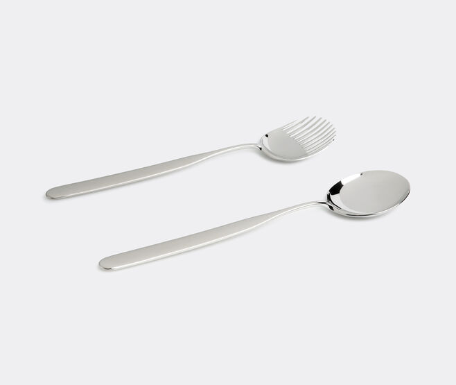 Alessi 'Collo alto' salad set SILVER ALES15COL977SIL