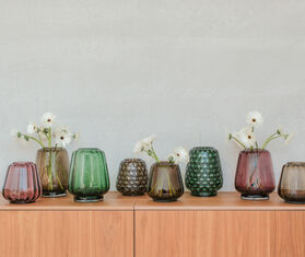 XLBoom &#39;Kuro Prism&#39; vase, large, moss green GREEN XLBO25KUR704GRN