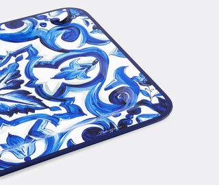 Dolce&amp;Gabbana Casa 'Blu Mediterraneo' tray, medium BLUE DGCA22WOO766MUL
