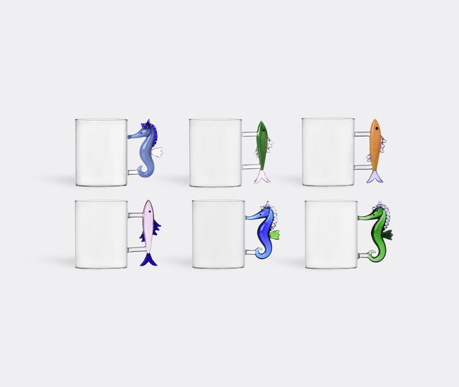 Ichendorf Milano 'Marine Garden' assorted mugs, set of six MULTICOLOUR ICMI24MAR985MUL
