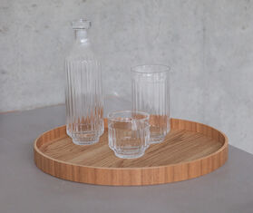 XLBoom &#39;Serve&#39; round tray, walnut WALNUT XLBO25SER360WAL