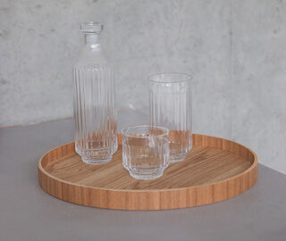 XLBoom 'Serve' round tray, walnut WALNUT XLBO25SER360WAL