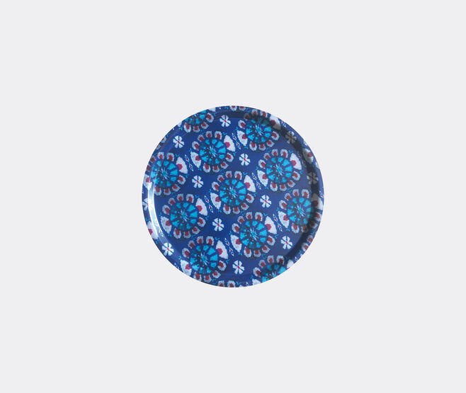 Les-Ottomans 'Ikat' wooden tray, blue MULTICOLOUR OTTO20IKA252MUL