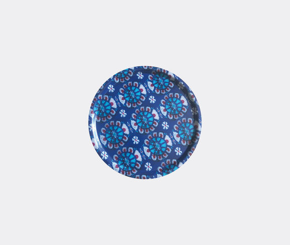Les-Ottomans 'Ikat' wooden tray, blue undefined ${masterID}