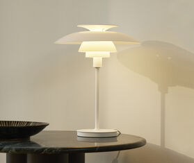 Louis Poulsen 'PH 2/1 80' LED portable lamp, opal white, UK plug WHITE LOPO25PH939WHI