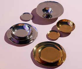 Bitossi Home 'Oro e Argento' dinner plate, gold GOLD BIHO26ORO506GOL